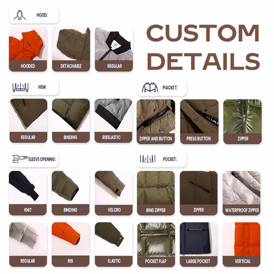 Customized New Winter Men′ S Down Coat Windproof Waterproof Jacket