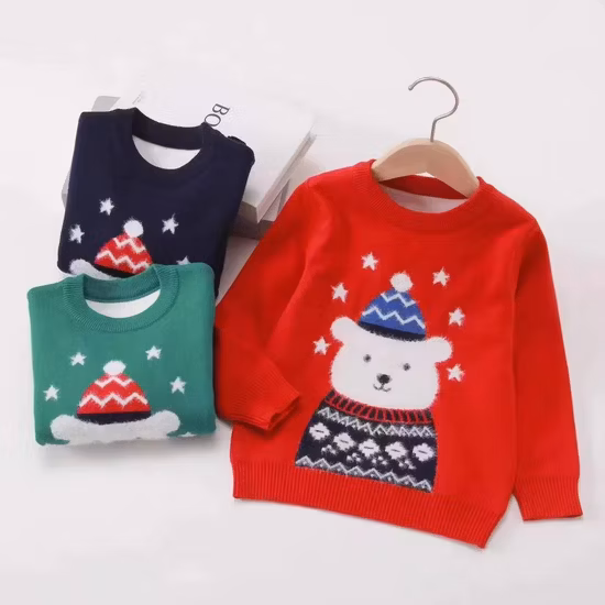 Kids Soft Long Sleeve Crew Neck Sweater